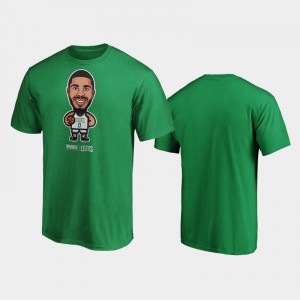 Men's Jayson Tatum #0 Boston Celtics Green 2020 NBA Playoffs Bound Star T-Shirt 800046-215