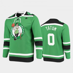 Mens Jayson Tatum #0 Hockey Boston Celtics Kelly Green Pointman Fashion Jerseys 464405-576