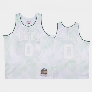 Men's Jayson Tatum #0 Boston Celtics 1985-86 Hardwood Classics White Cloudy Skies Jerseys 349132-805