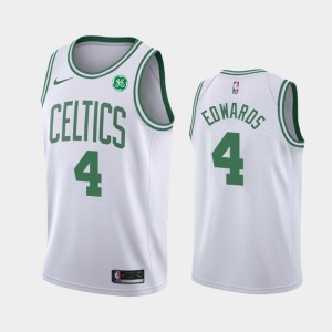 Men Carsen Edwards #4 2019 NBA Draft Boston Celtics White Association Jersey 422950-589