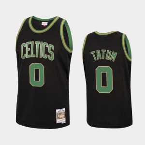 Men Jayson Tatum #0 Hardwood Classics Black Reload Boston Celtics Jerseys 323494-399