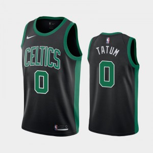 Men Jayson Tatum #0 Black Statement Boston Celtics 2019 season Jersey 209737-862