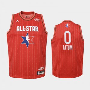 Youth Jayson Tatum #0 Boston Celtics 2020 NBA All-Star Game Eastern Conference Red Jersey 861570-570