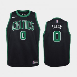 Youth Jayson Tatum #0 Statement Boston Celtics 2019 season Black Jerseys 170403-360