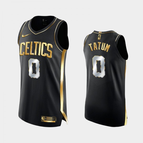 Mens Jayson Tatum #0 Lunar New Year Black 2021 OX Boston Celtics