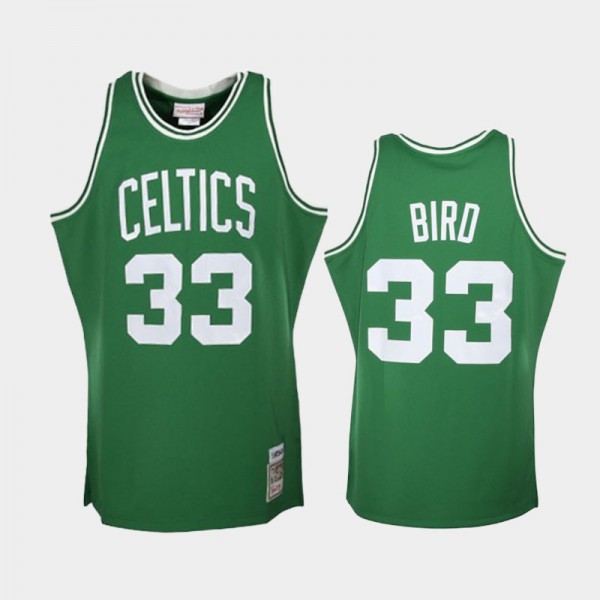 Men Larry Bird #33 Hardwood Classics Black Boston Celtics Reload T